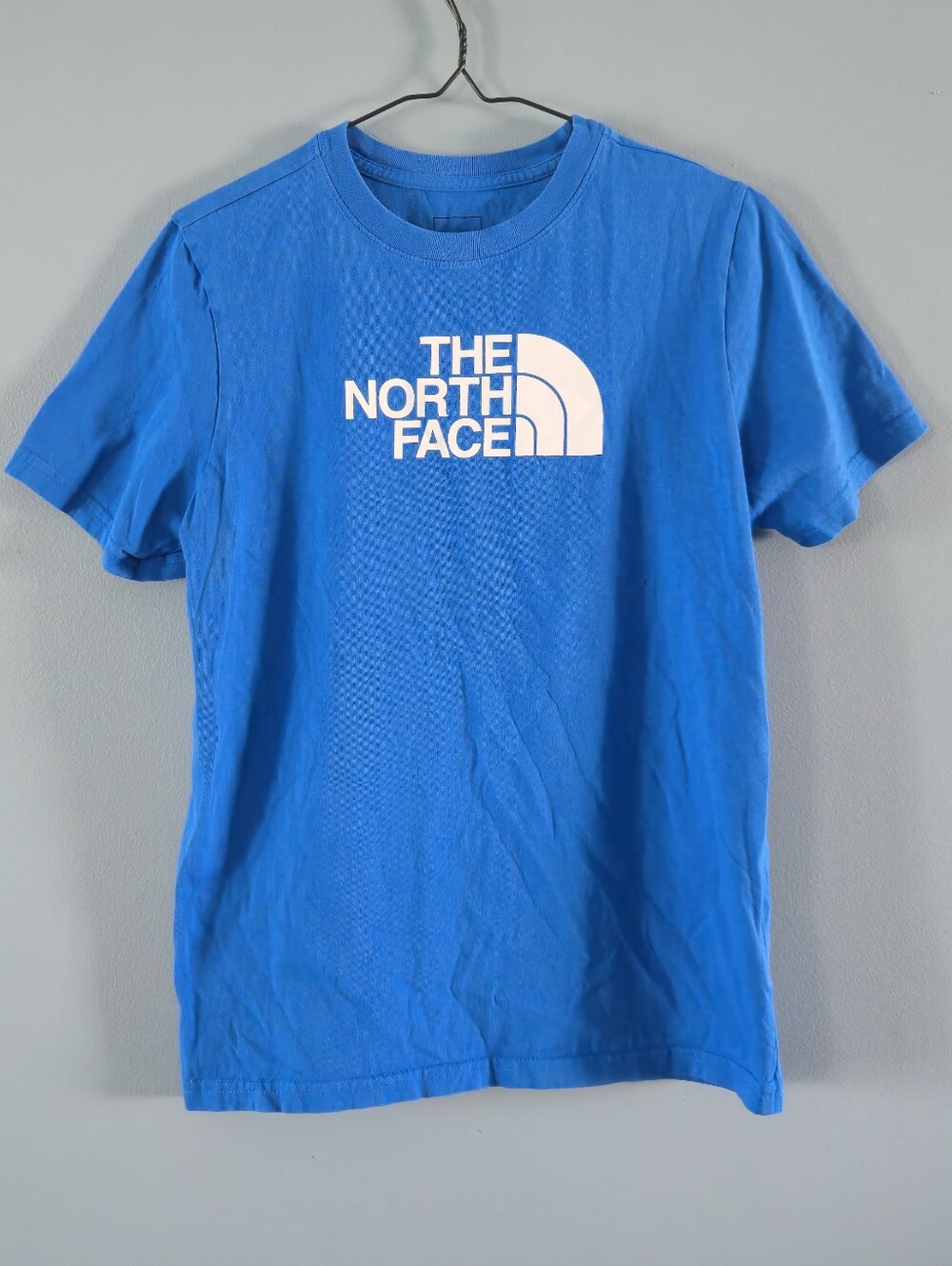 The North Face Bright Blue Short Sleeve Logo Tee Boys XL (14-16)